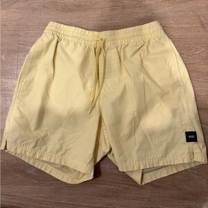 Vans Yellow Athletic Men Shorts